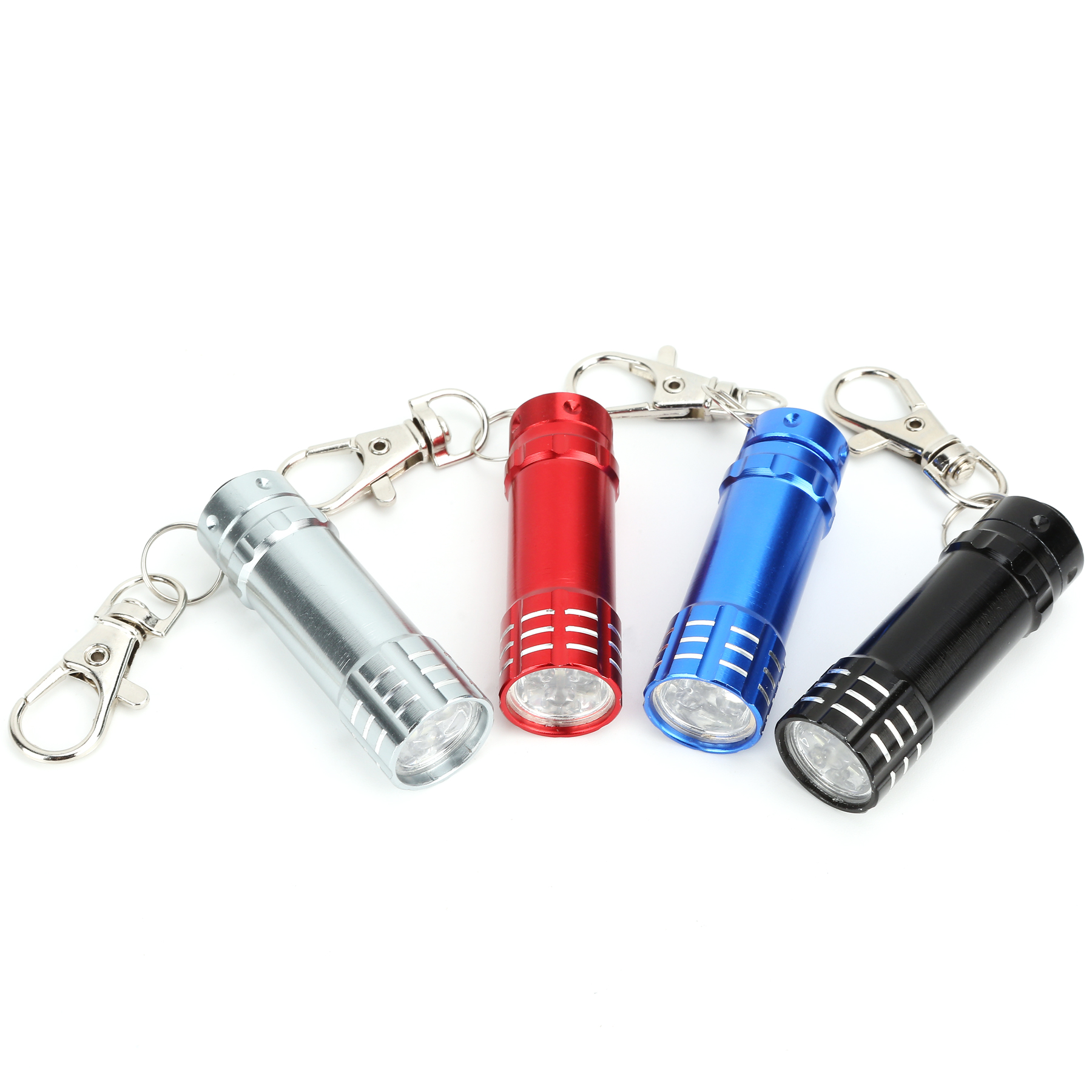 Mini 3 LED Flashlight Swivel Key Chain 6