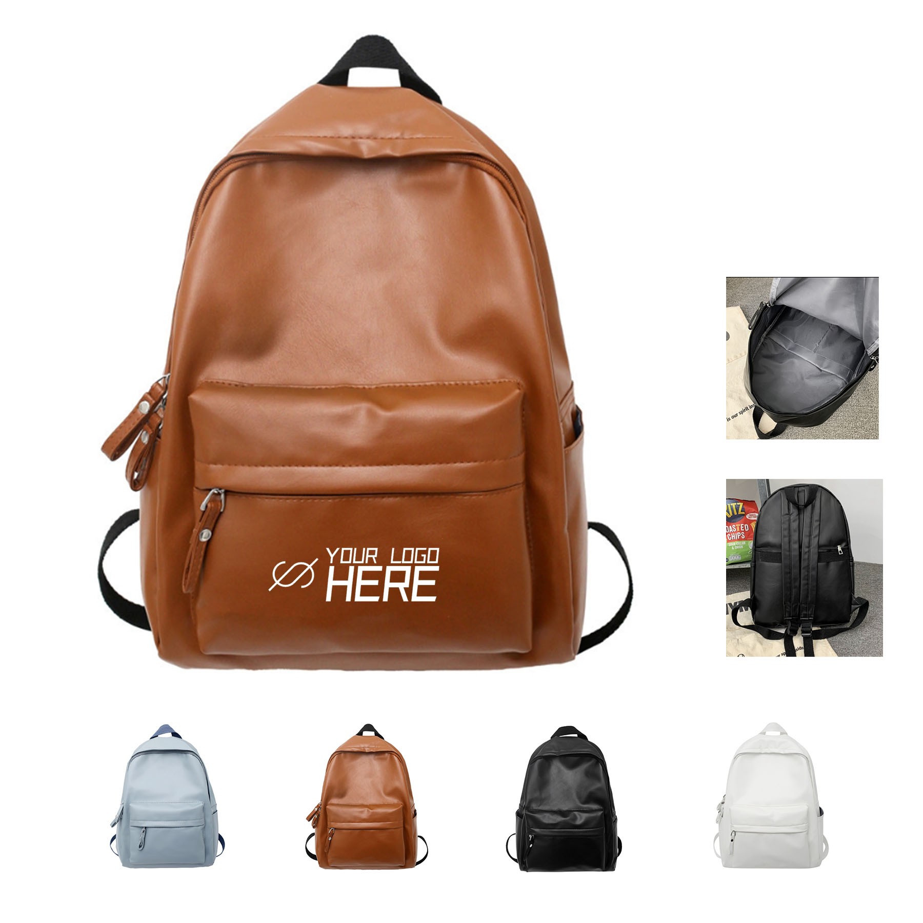 PU Leather Backpack