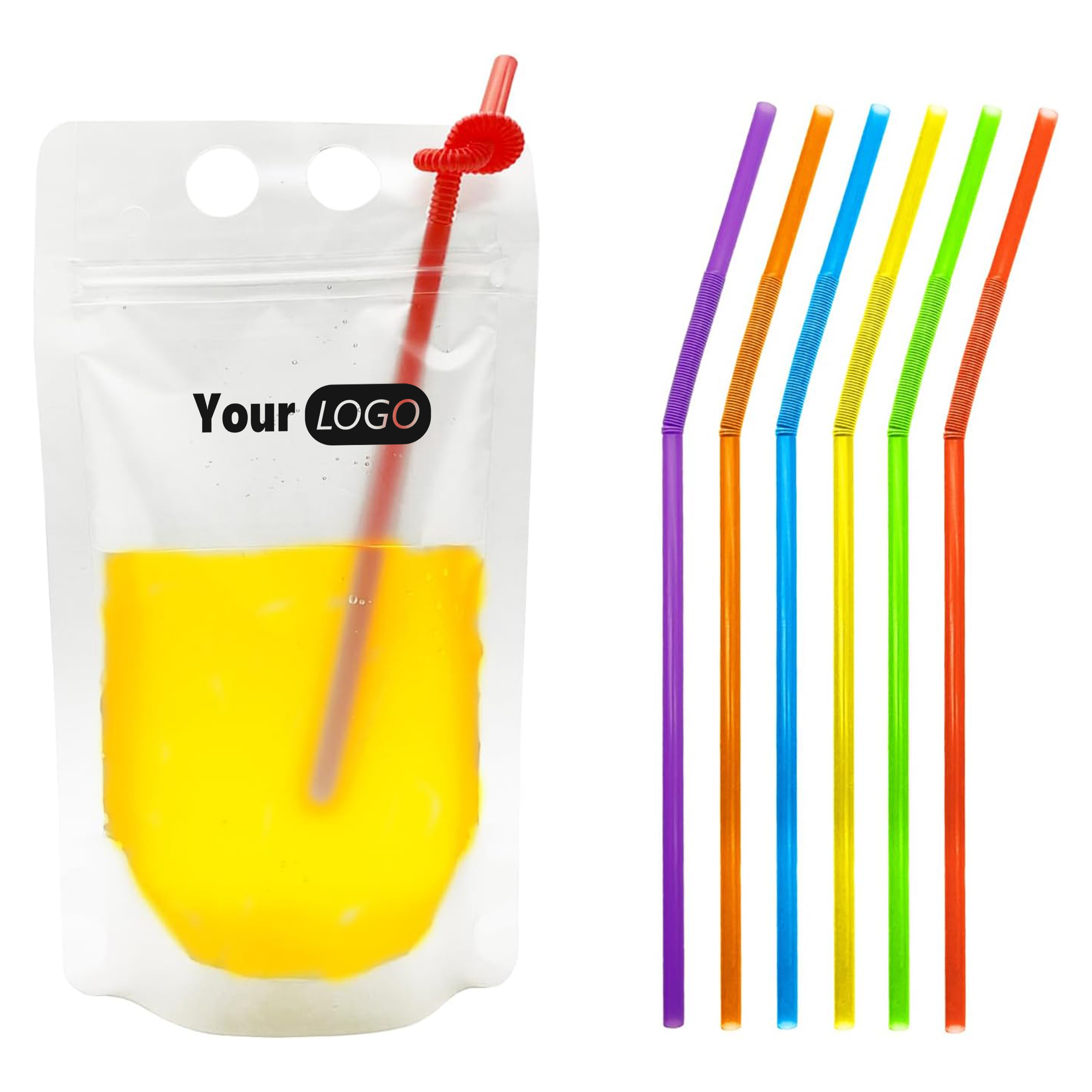 Plastic Eco-Friendly 16Oz Drink Pouches For Parties And Events 2