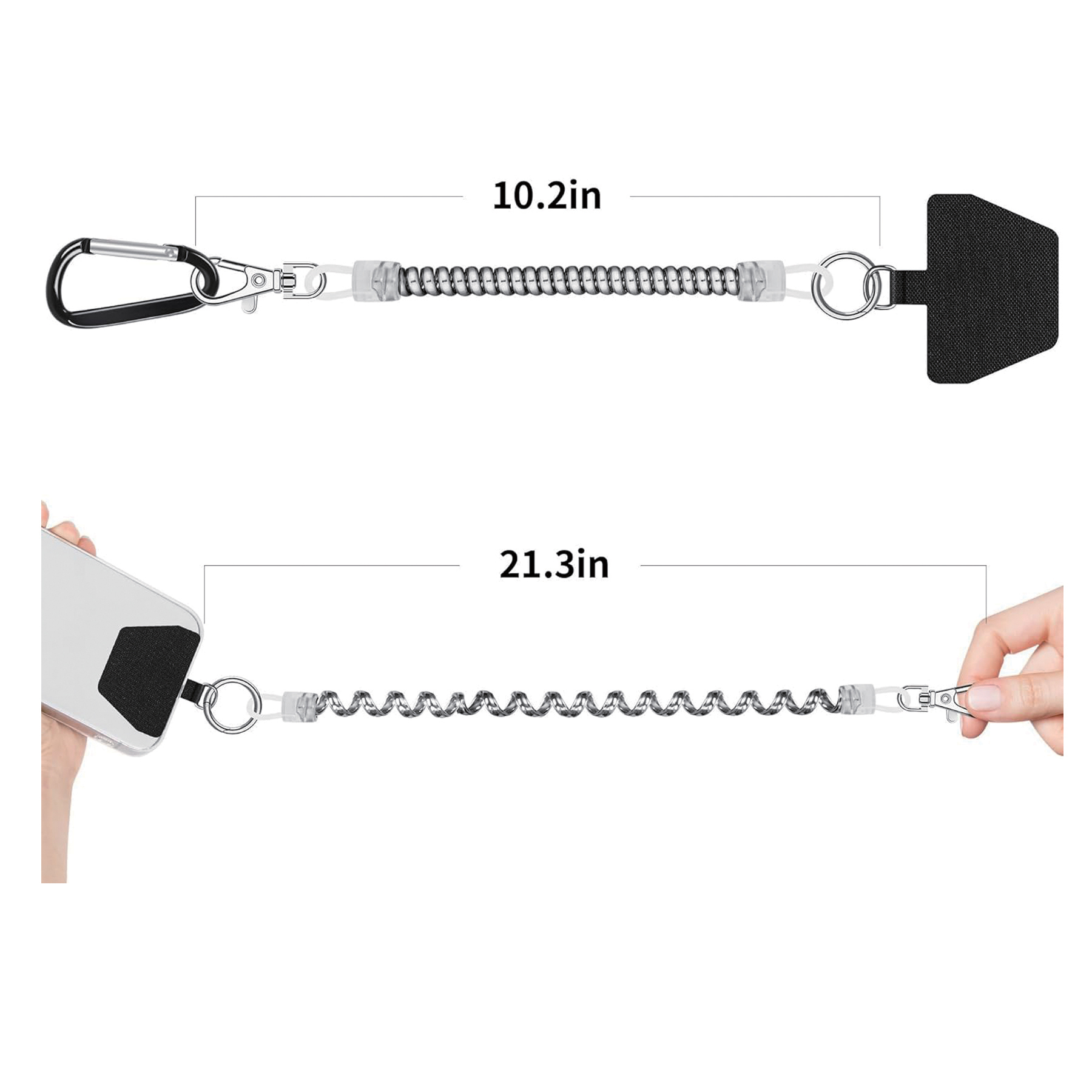 Phone Lanyard Tether with 4 Patch 1