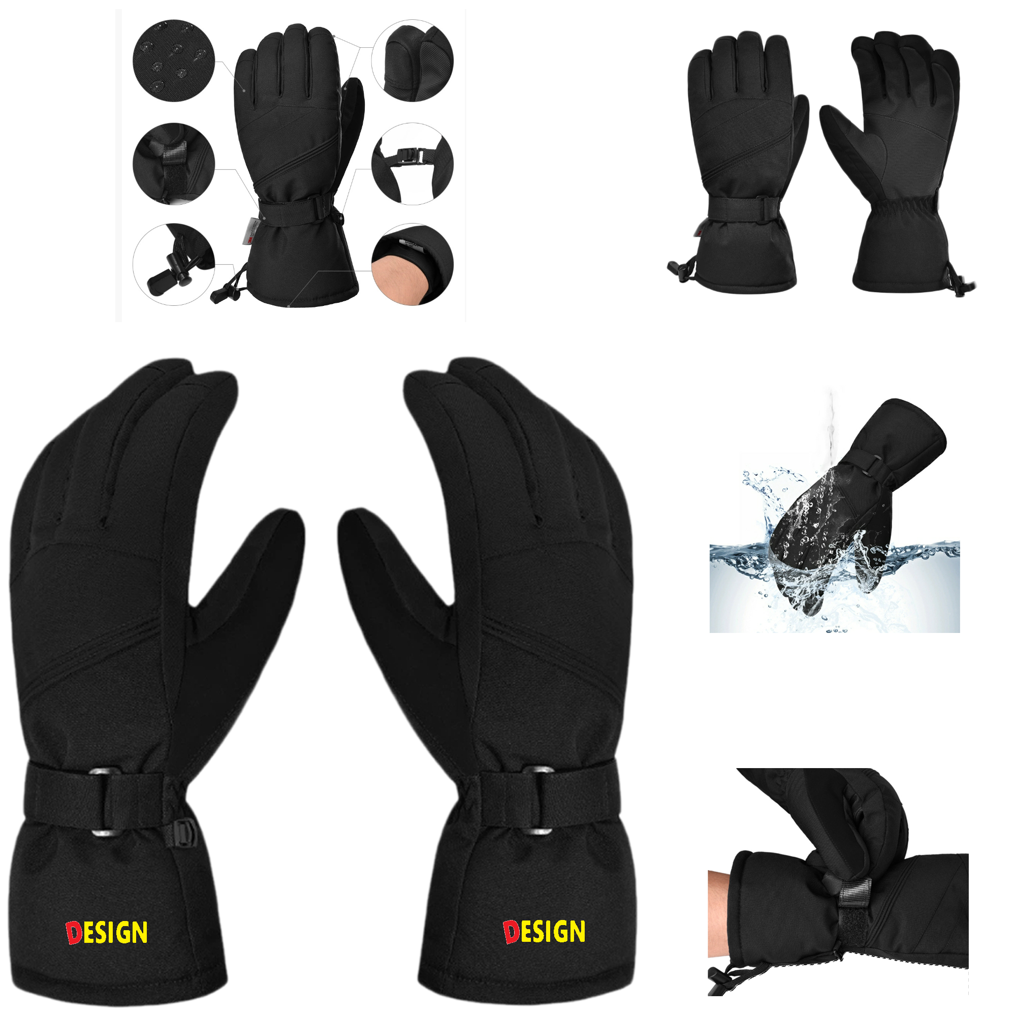 Winter Warm Touchscreen Ski Gloves 3