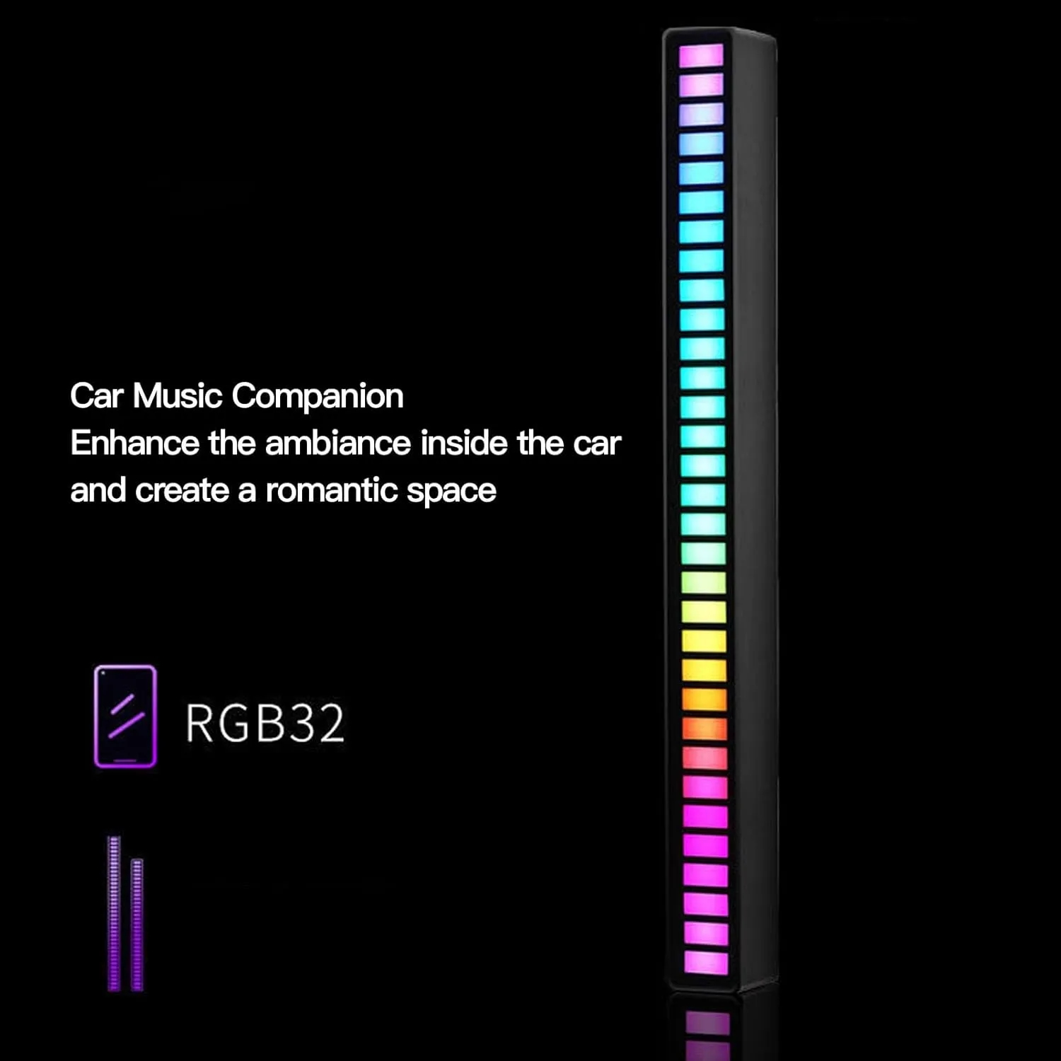 Voice Control LED Music Pickup Light Bar 3