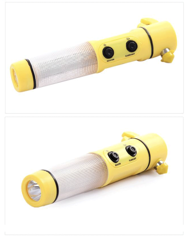4 in 1 Alarm light, Safety hammer, Cutting knife, LED lighting 10