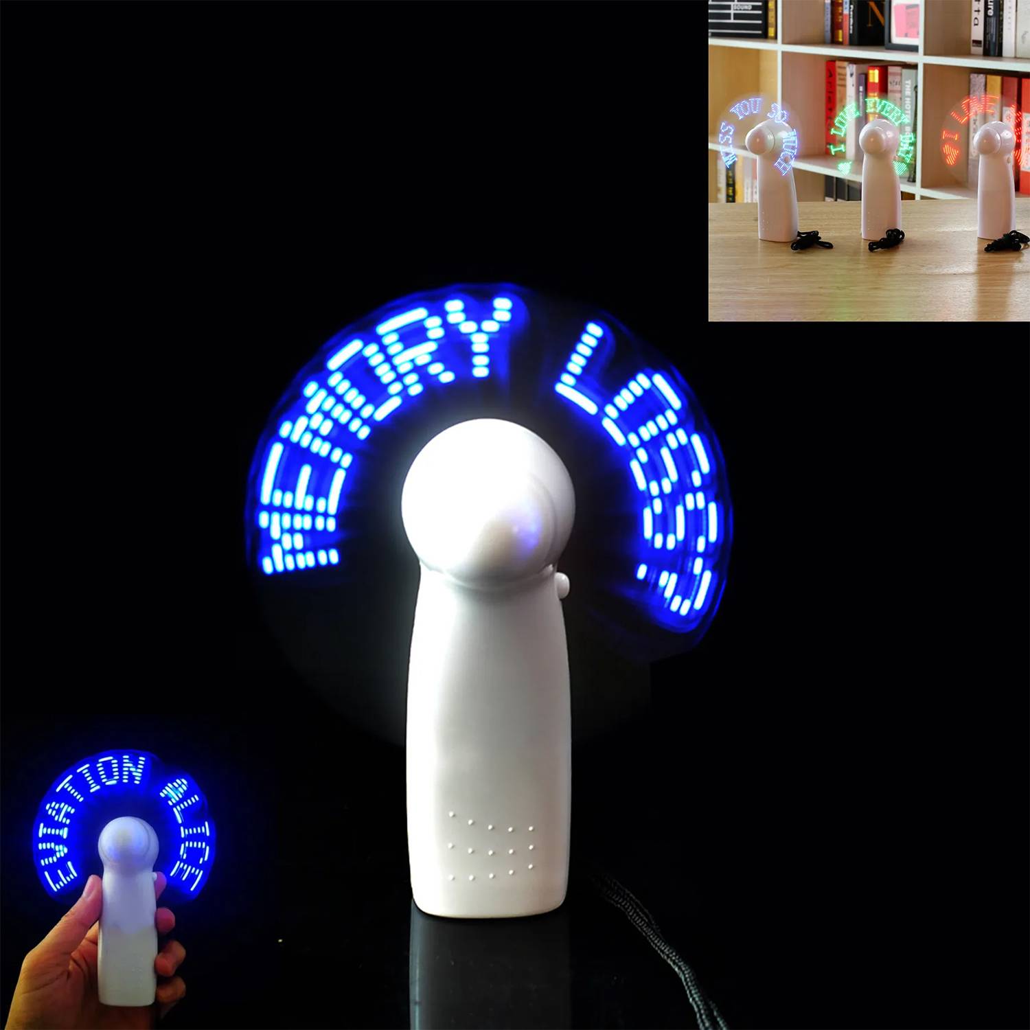 Custom LED Message Handheld Fan 6