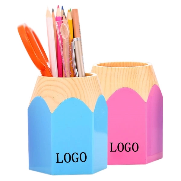 Pencil Shape Plastic Pen Holder 3