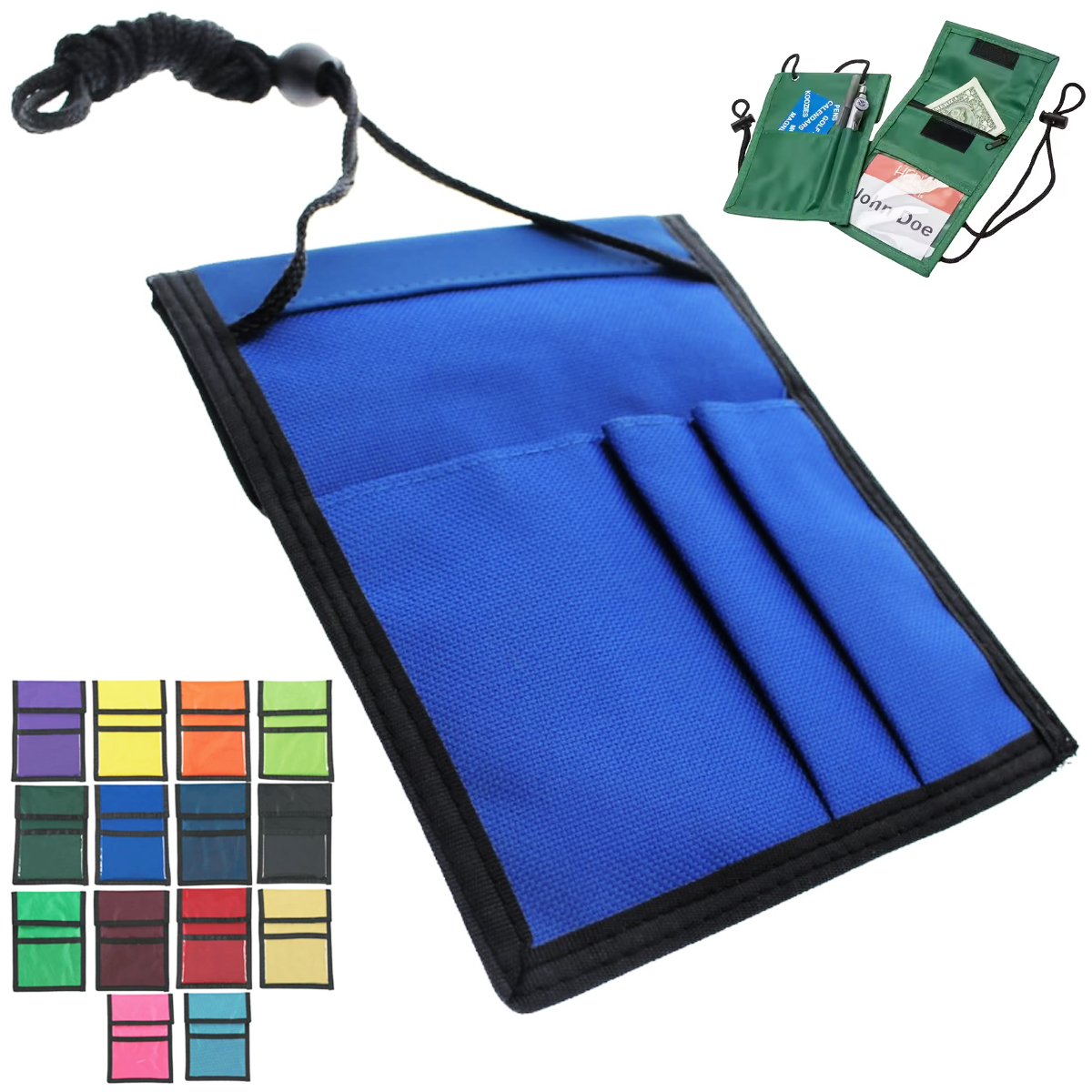 Neck Wallet Badge Holder with ID Window 2
