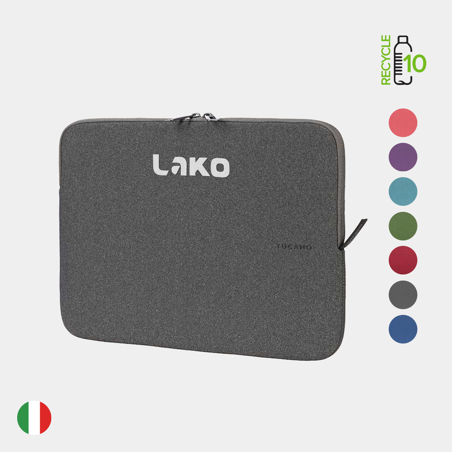 TUCANO® - Italy Recycled Anti-Slip Melange Business 14" Laptop Sleeve 5