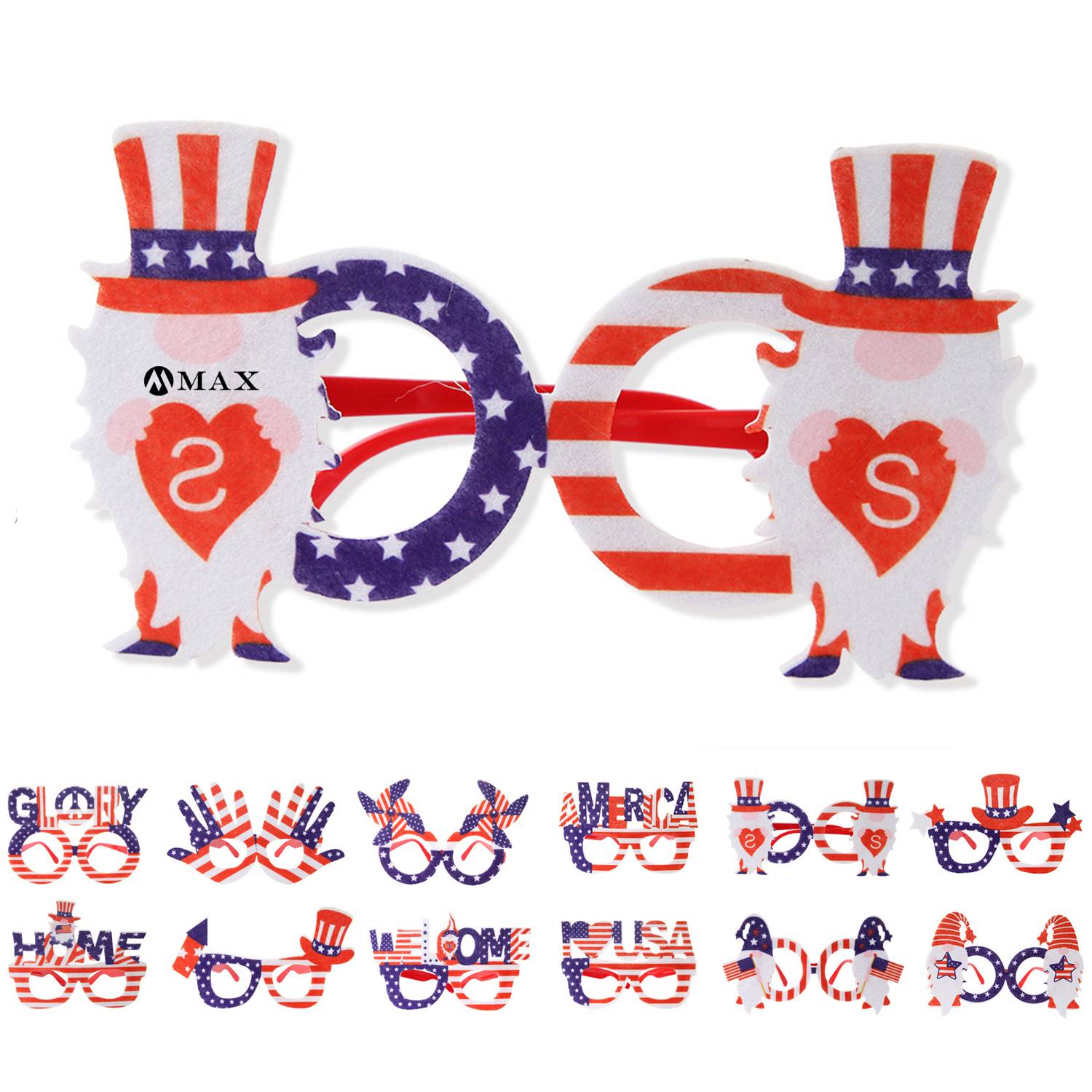 American Independence Day Monogrammed Flag Eyeglass Frame 2
