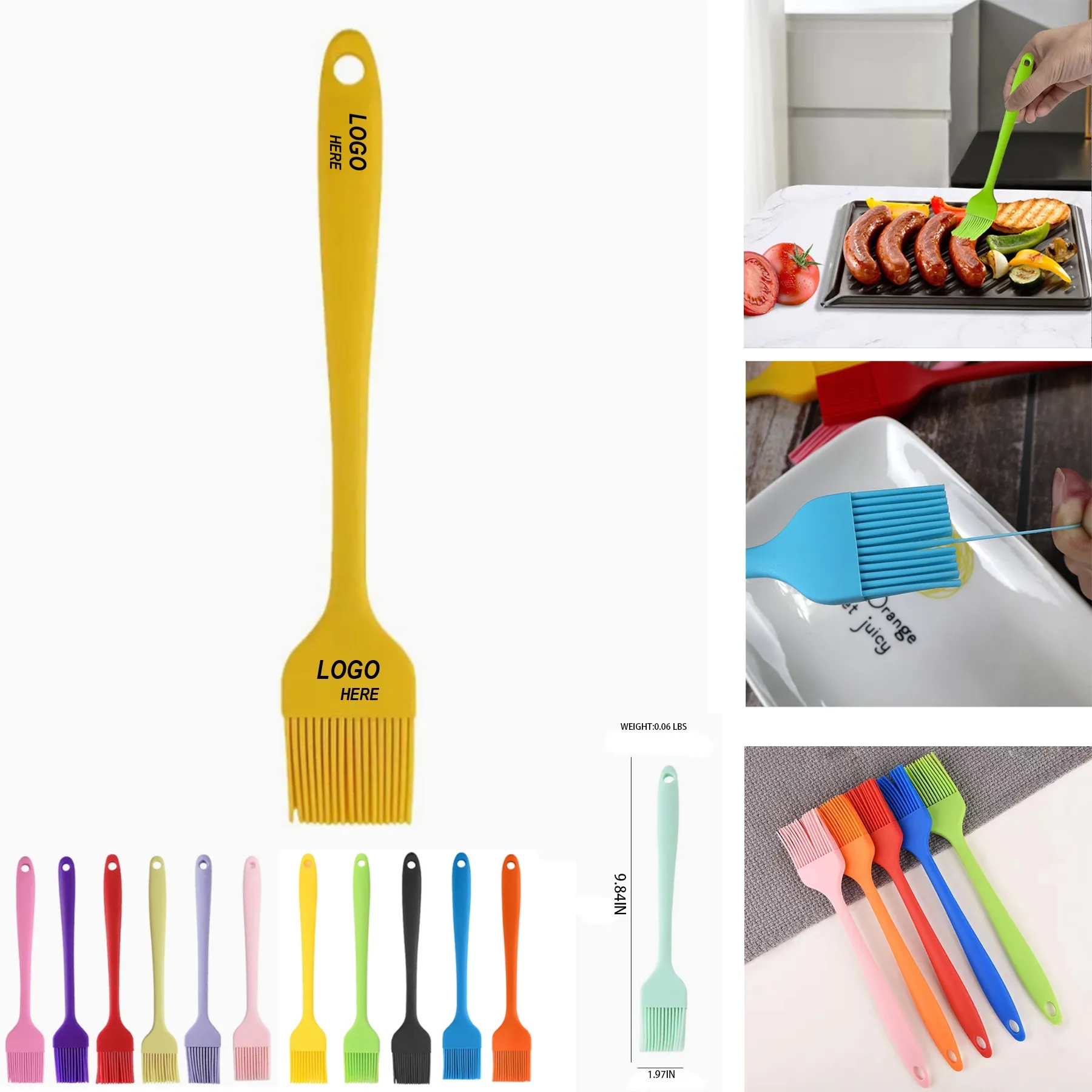 Integrated Silicone Food Brush 2