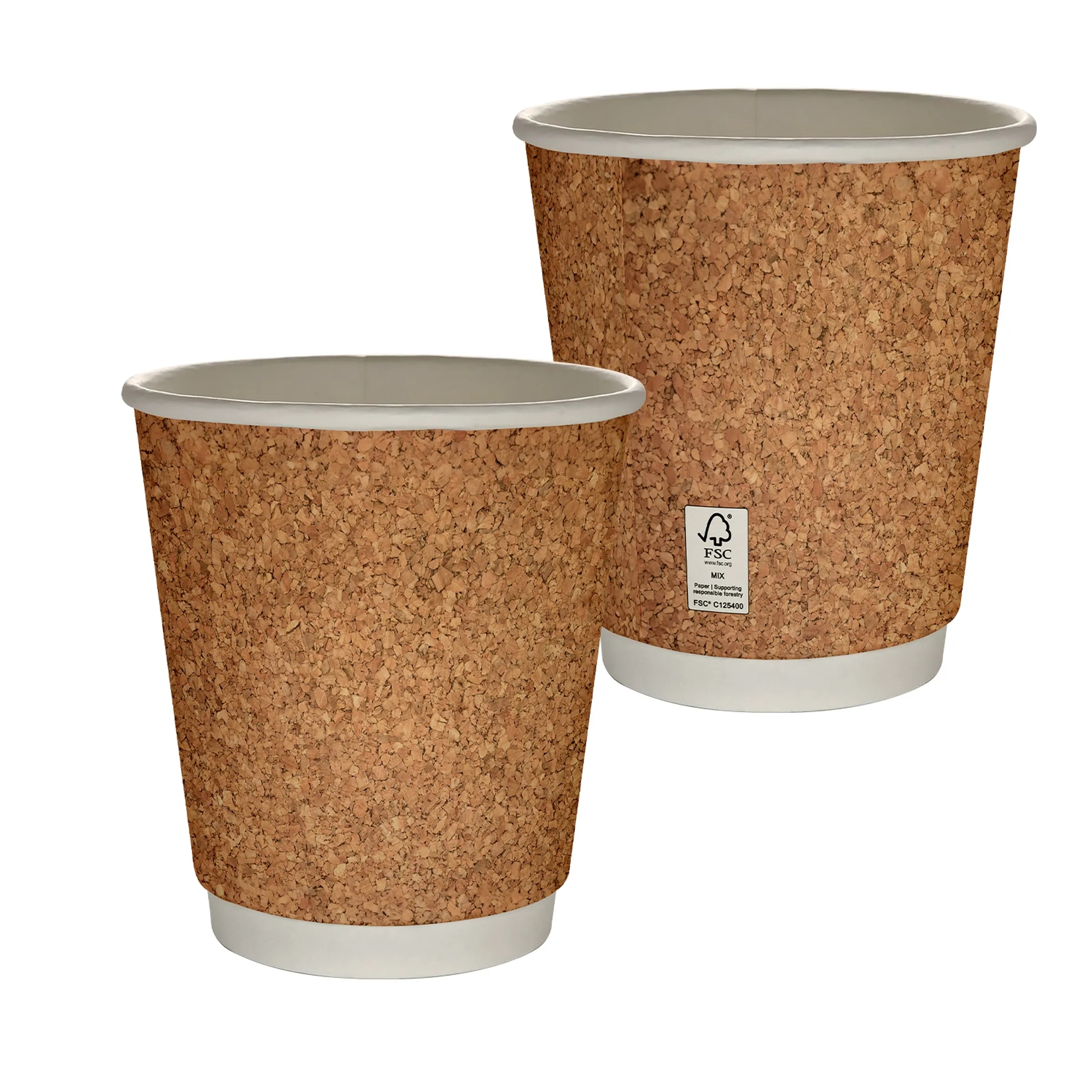 10 oz Full Color Cork Pattern Insulated Paper Cup 3