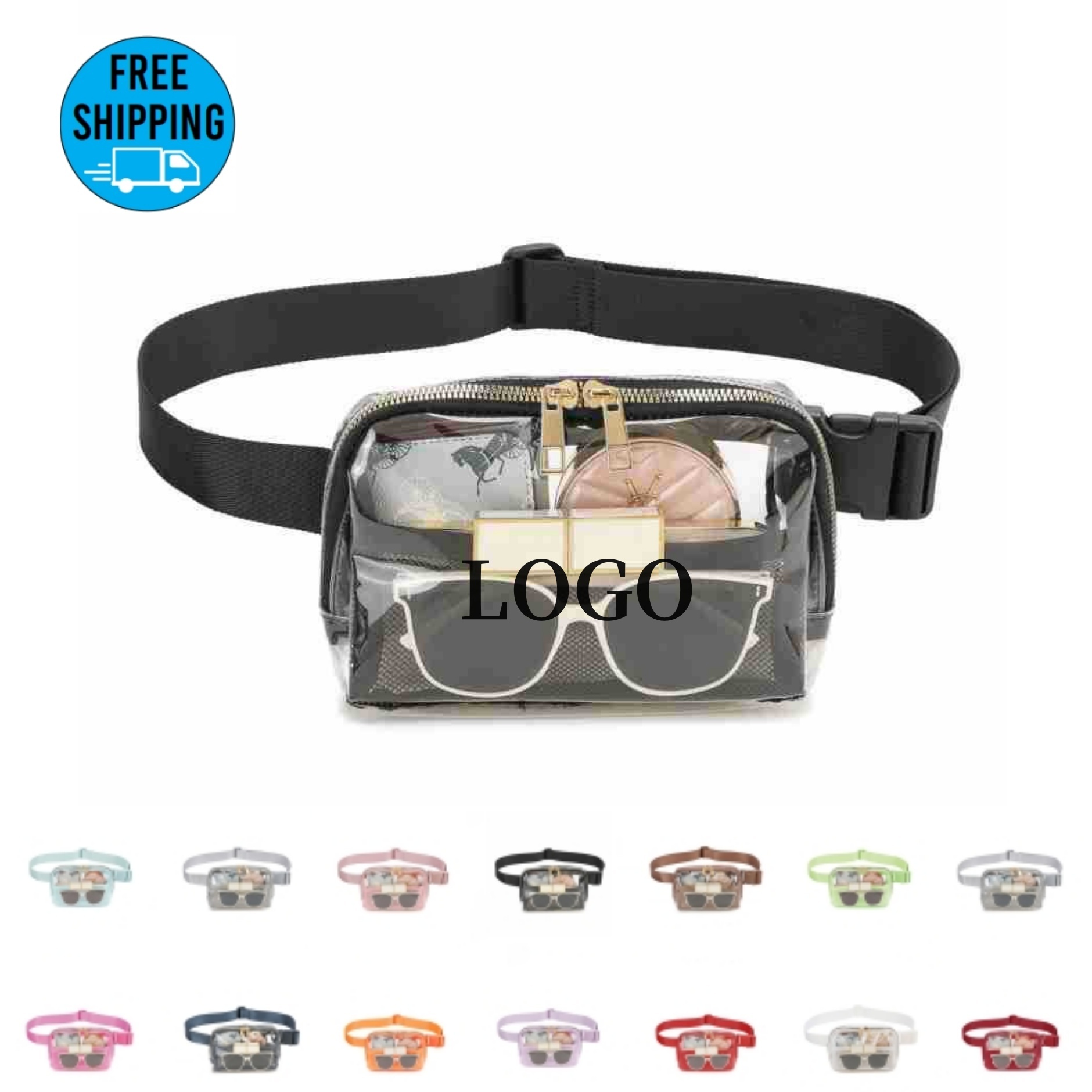 Clear Fanny Pack Stadium Approved Belt Bag with Adjustable Strap 10