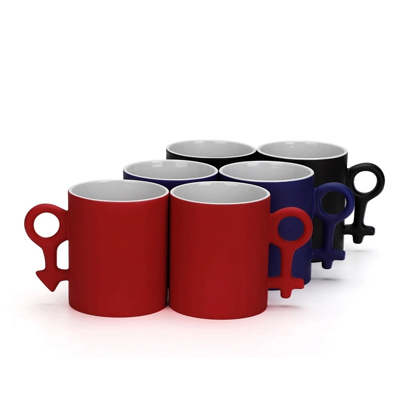 11 oz. Color Changing Ceramic Mug for Couples 1