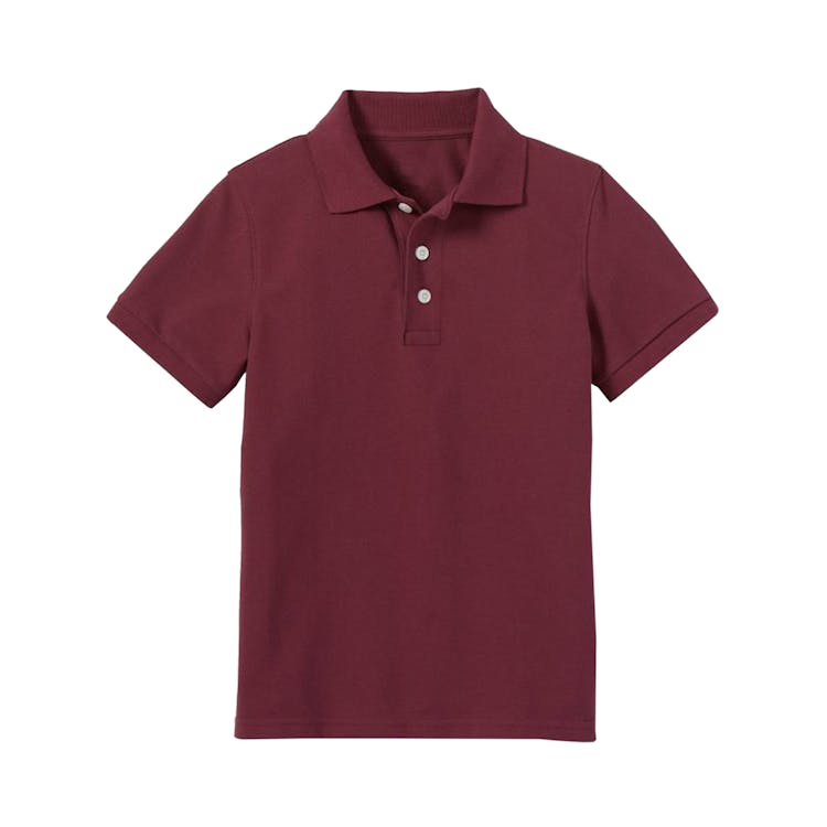 Uniform Polos - 2XL Burgundy Short Sleeve 2