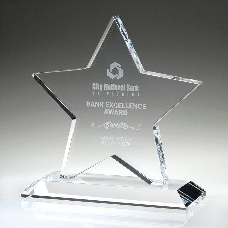 6-1/2" Crystal Award-Star_D267CA 2