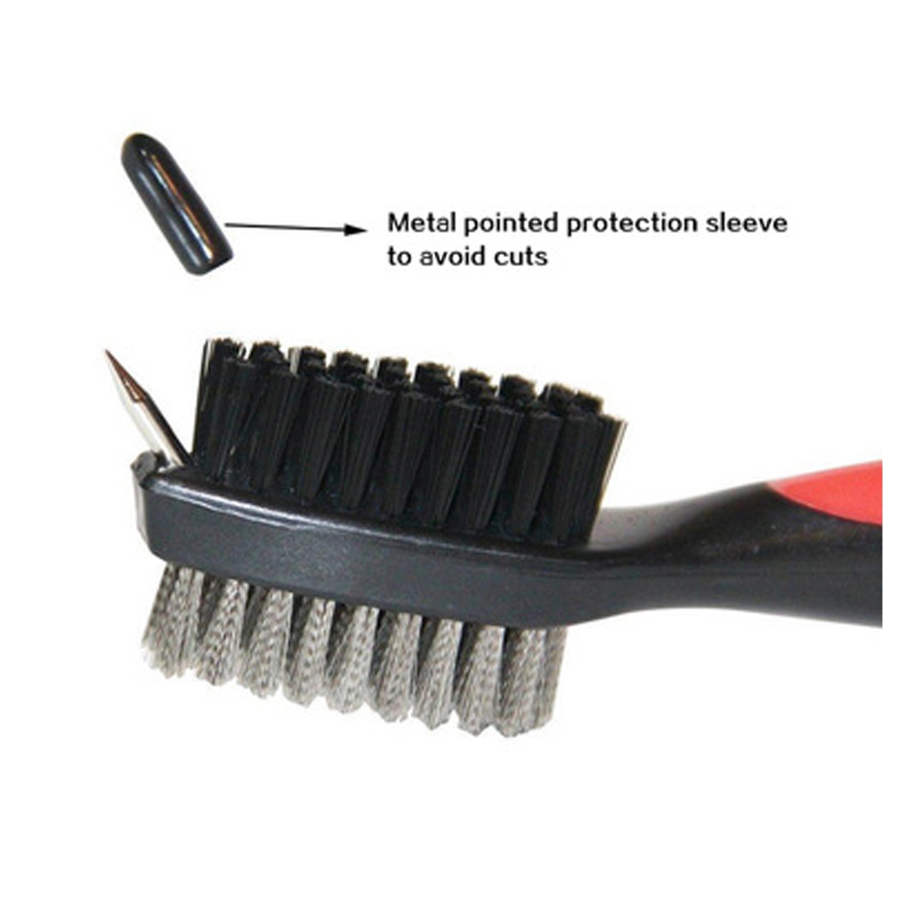 Golf Club Brush Cleaner Pro Retractable Dual-Bristle 9