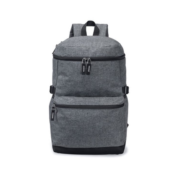 19.5" Computer Backpacks - Gray Heather Padded Back Panel 2