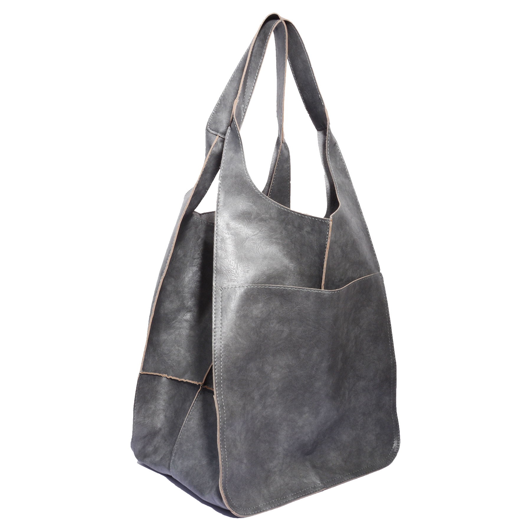Large PU Leather Satchel Tote Shoulder Bags 10