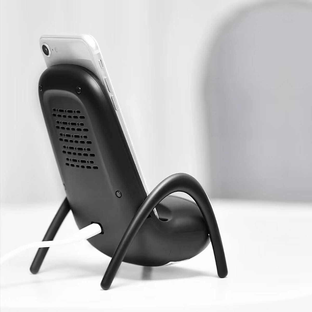 Mini Wireless Charger With Bluetooth Premium Speakers 4