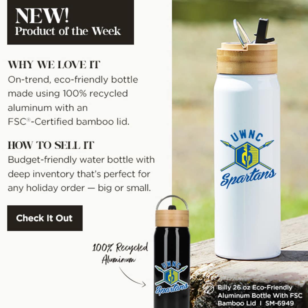 Billy 26oz Aluminum Bottle w/ FSC® Bamboo Lid 63