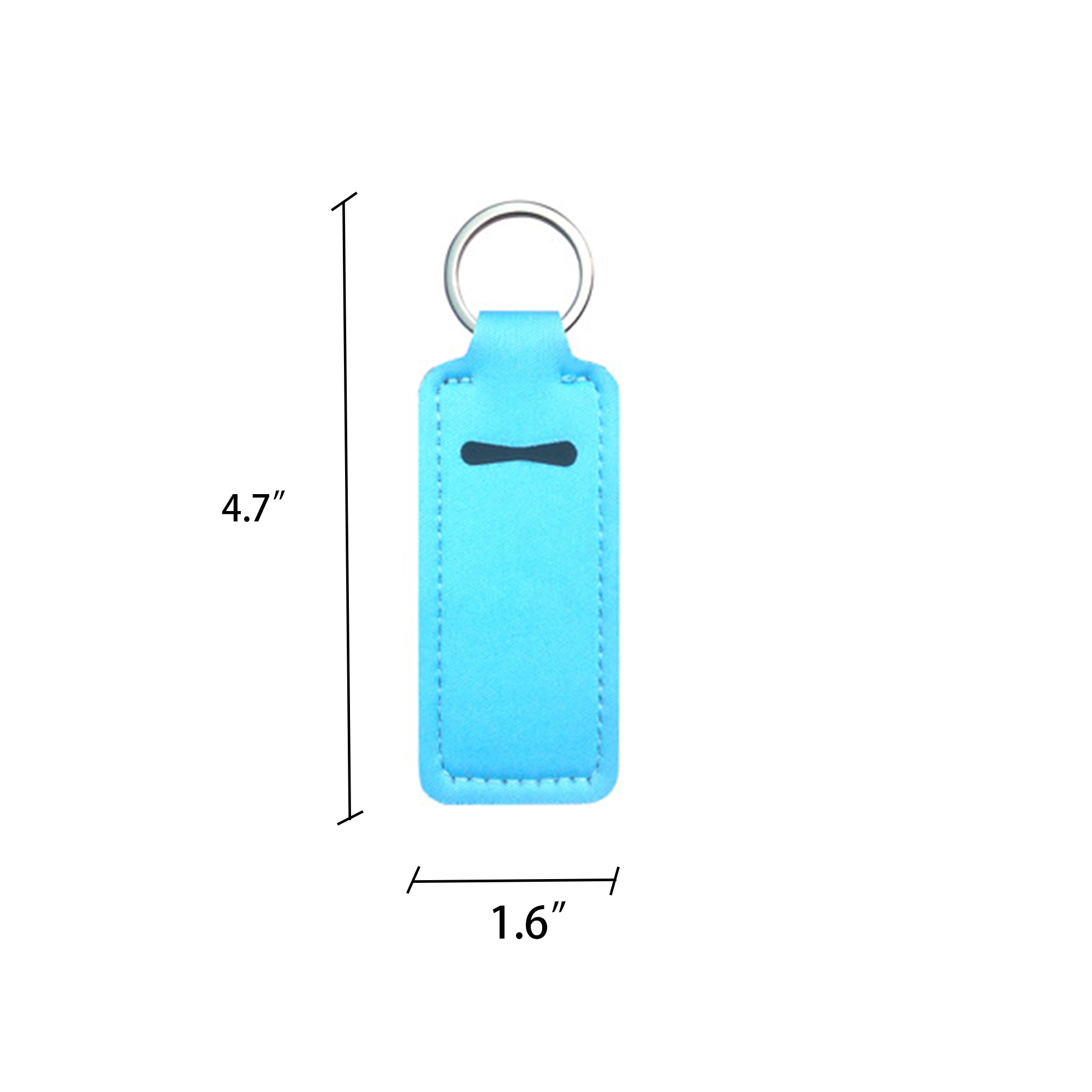 Full Color Custom Portable Outdoor Lipstick Caser With Keychain 5