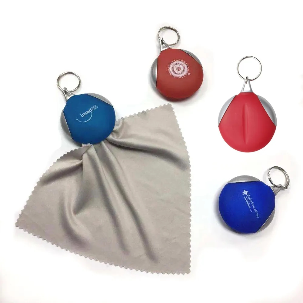 Pocket Microfiber Lens Cloth Key Chain 2