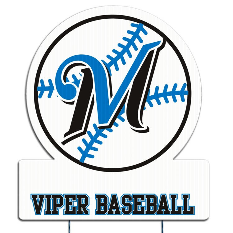 Round with Nameplate Yard Sign, Screen Printed