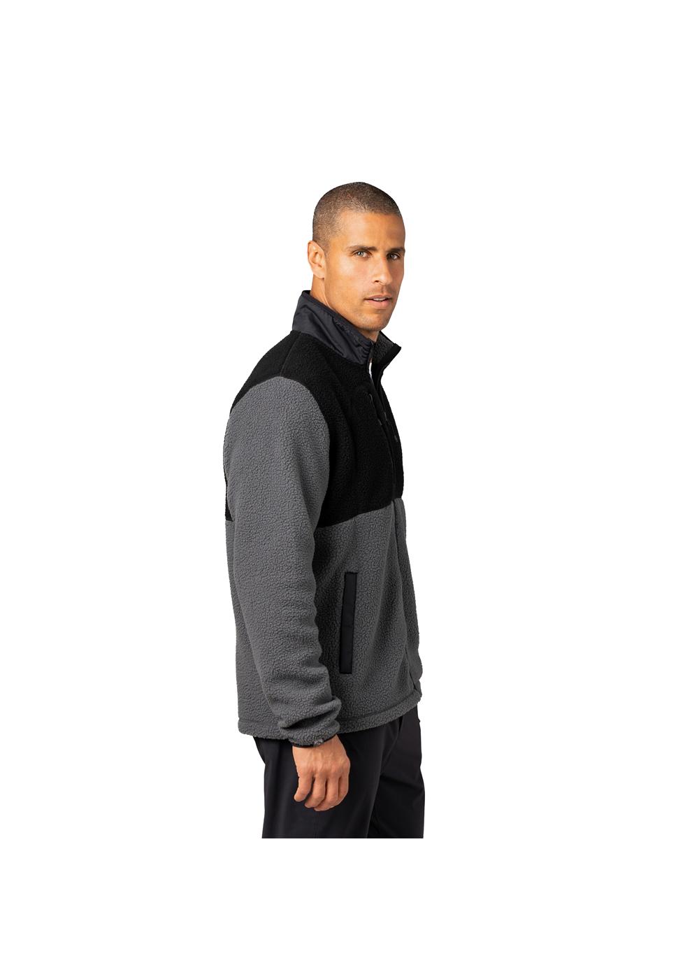 Storm Creek Men's Warm Up Colorblock Sherpa Fleece Jacket 4