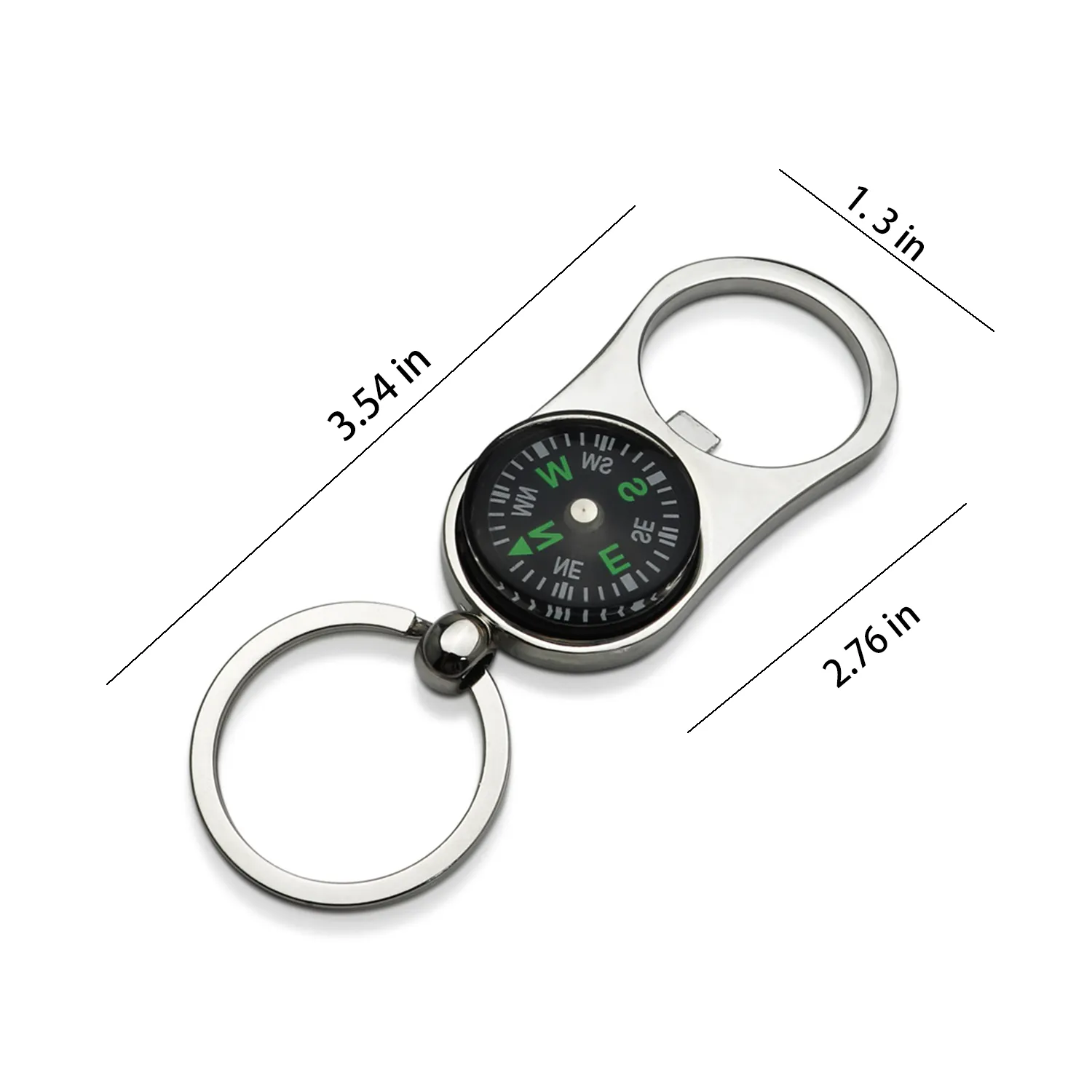 Multi-Tool Keychain with Compass and Bottle Opener 7