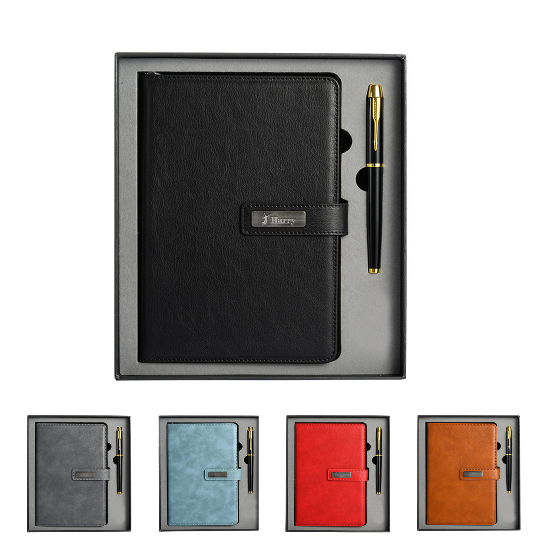A5 PU Leather Business Notebook Set 2