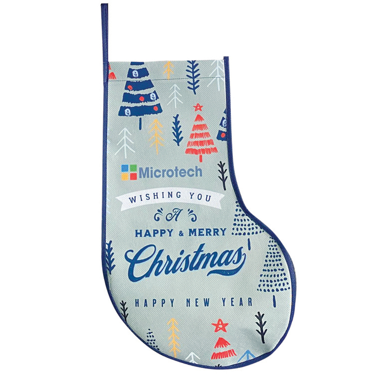 Custom Christmas Stocking With Colored Trim 9