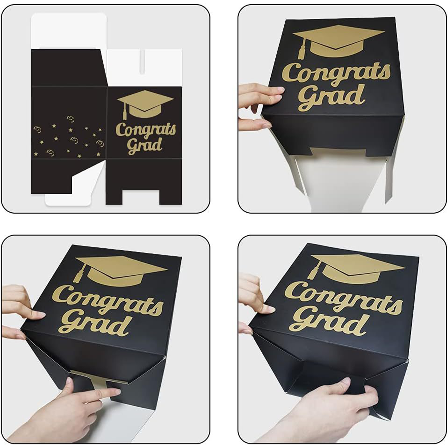 Foldable Cardboard Decoration Box for Graduation Party 14