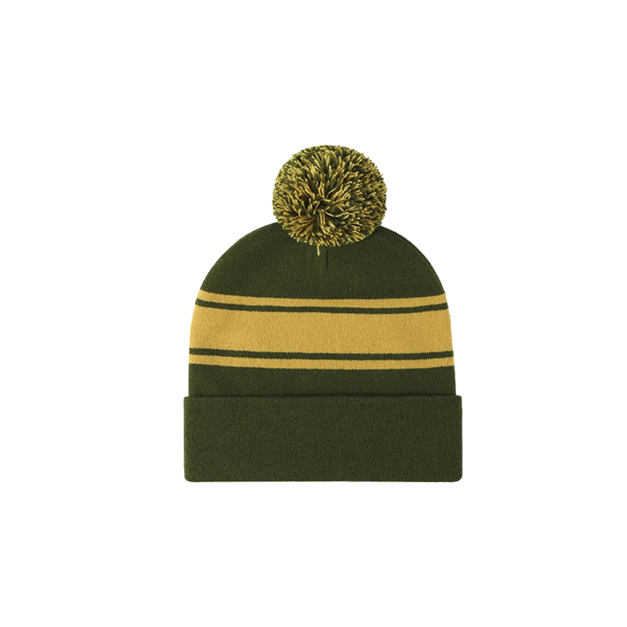 Pom Jacquard Knitted Hat 8