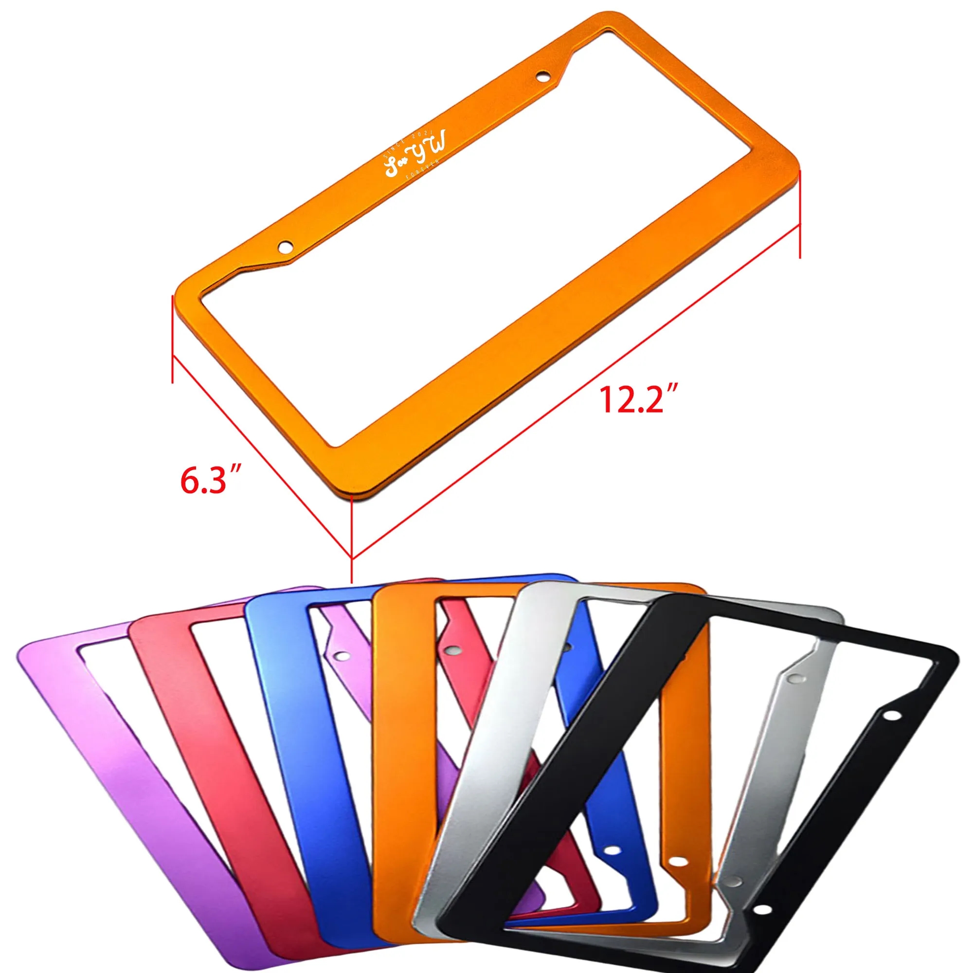 Aluminium Alloy Car License Plate Frame 1