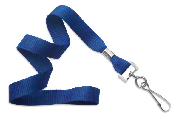 5/8" Blank Lanyard w/Swivel Hook (Royal Blue) 1