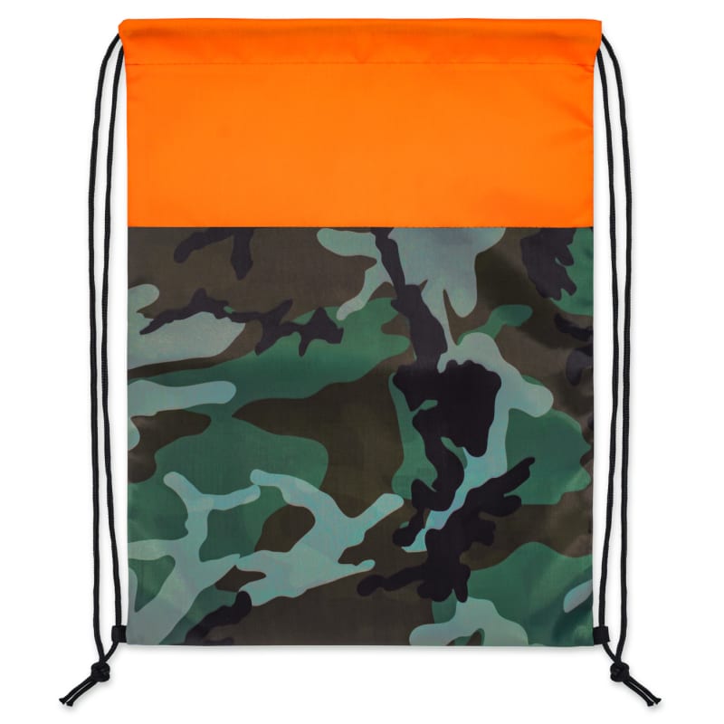 Colored Camo Drawstring Tote Bags 14