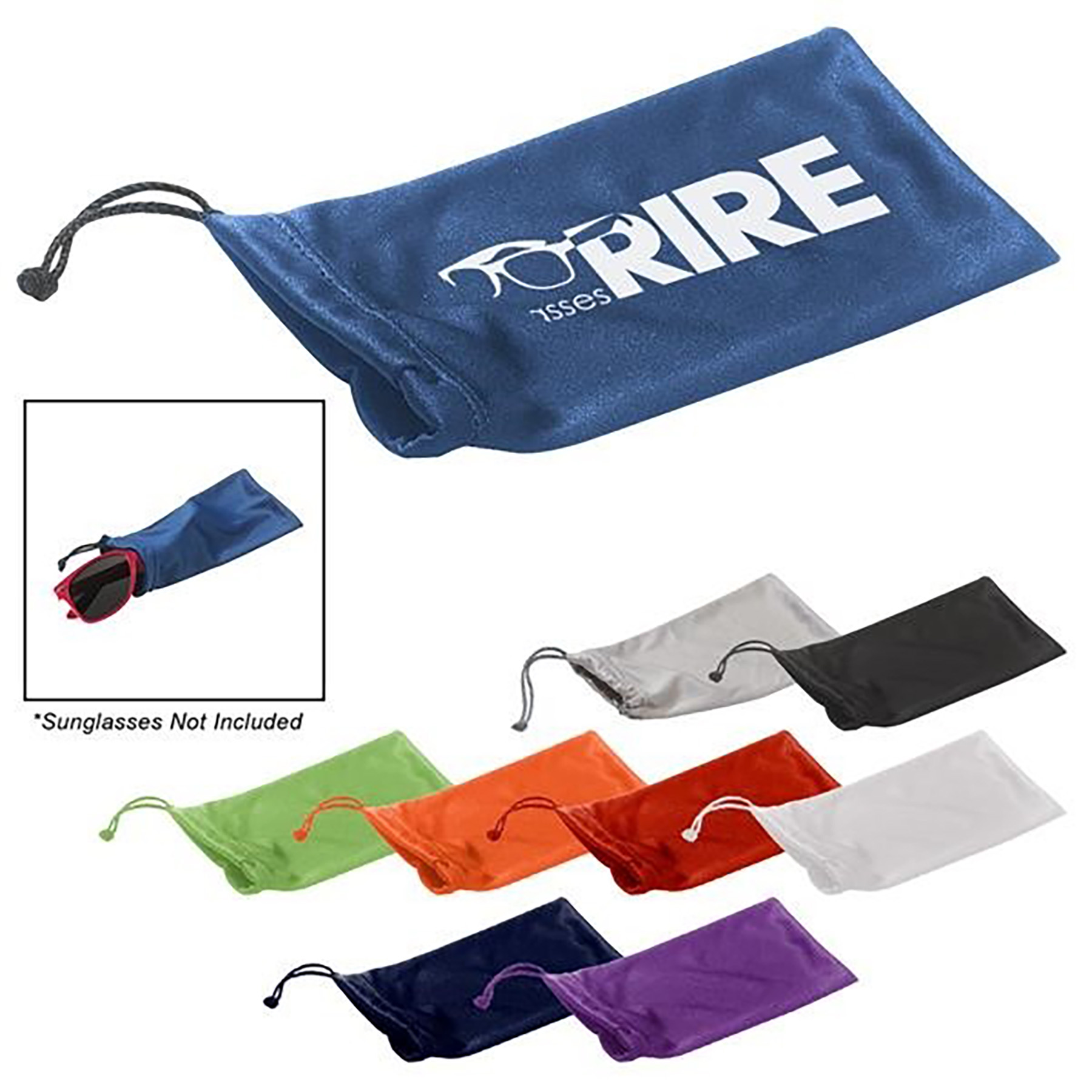 Microfiber Sunglasses Pouch With Drawstring Closure 2