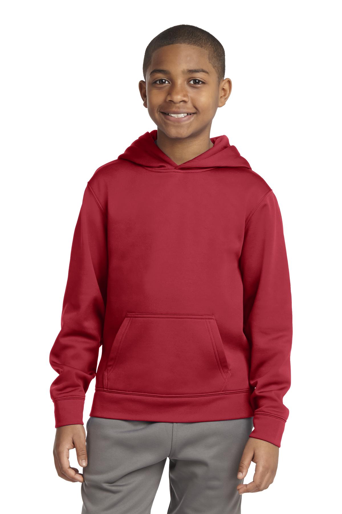 Sport-Tek® Youth Sport-Wick Fleece Hooded Pullover 2