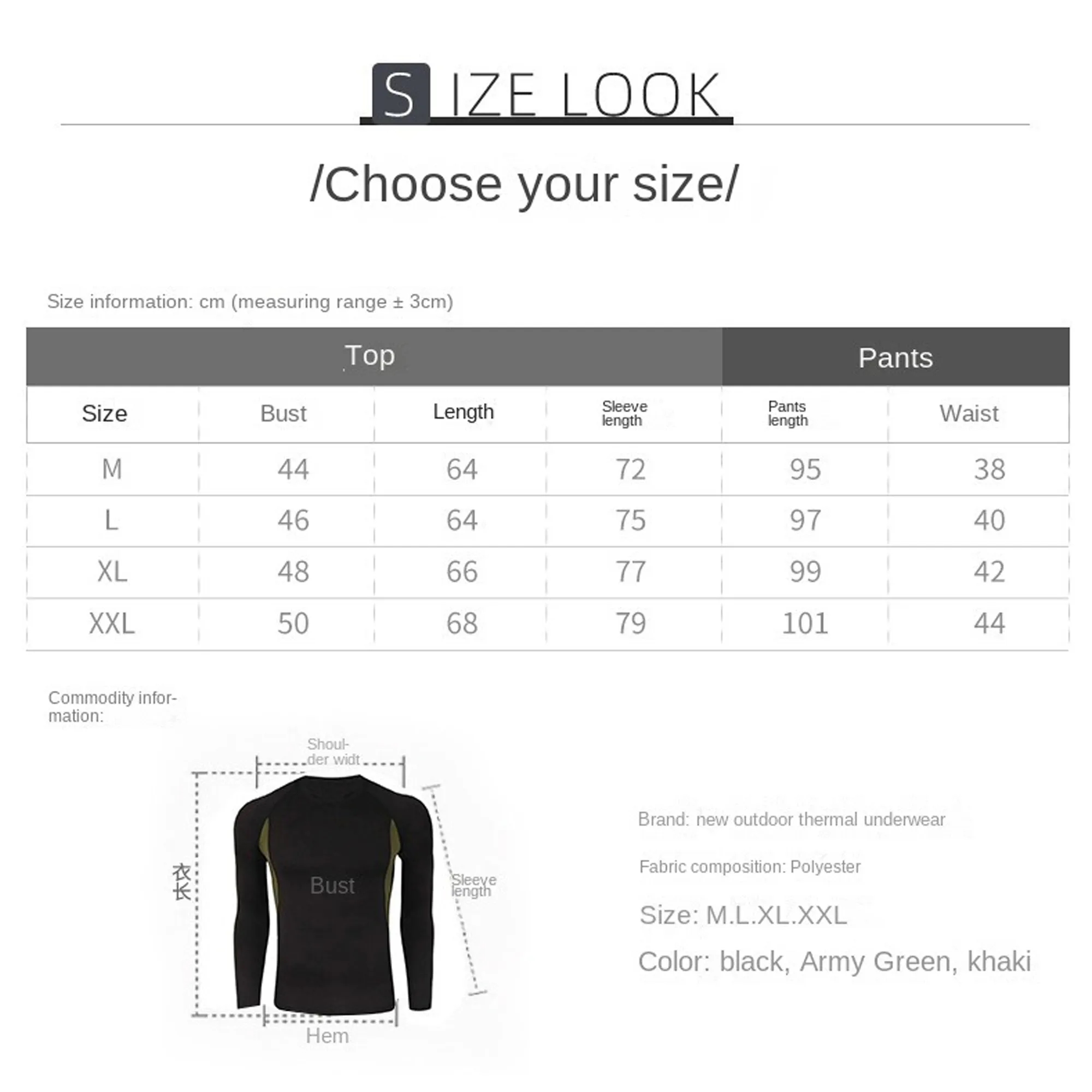 Men Base Layer Long Johns Bottom 4
