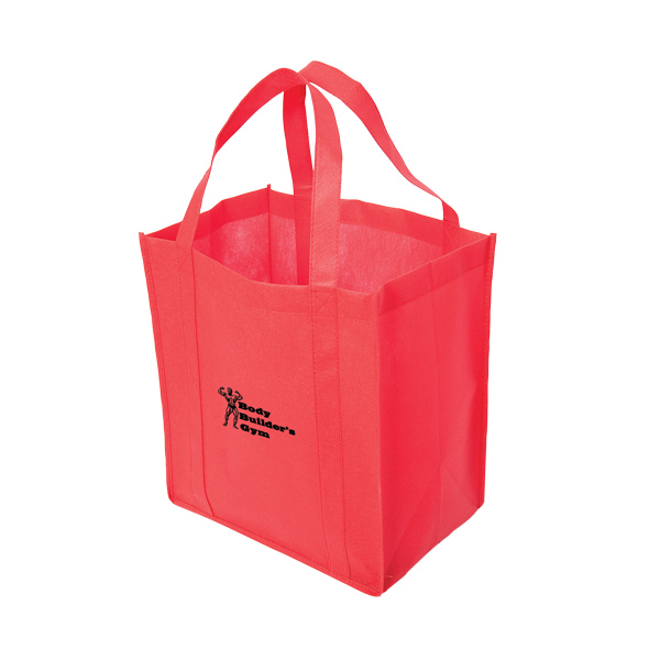 Non Woven Tote: 12" W x 13" H x 8" D 2