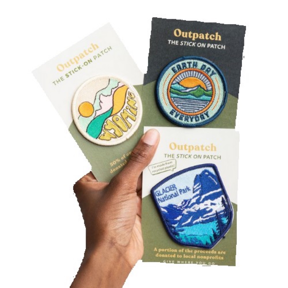 Eco-friendly Embroidered Sticker Patch (RPET) 2