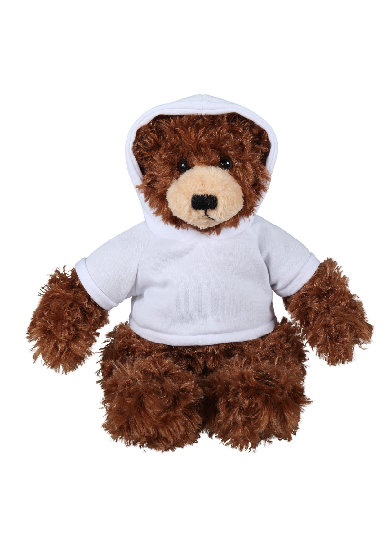 soft plush  Chocolate Brandon Bear with hoodie 5