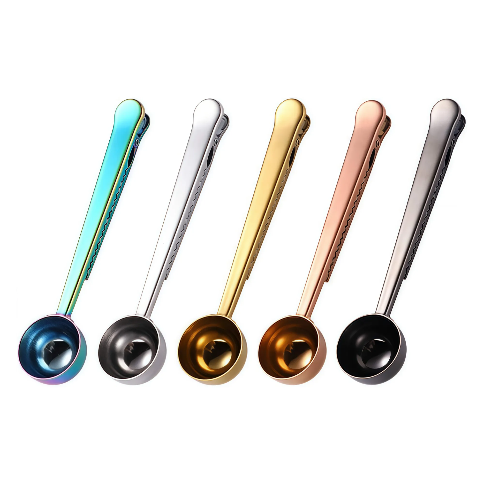 Stainless Steel Coffee Measuring Spoon with Sealing Clip 3