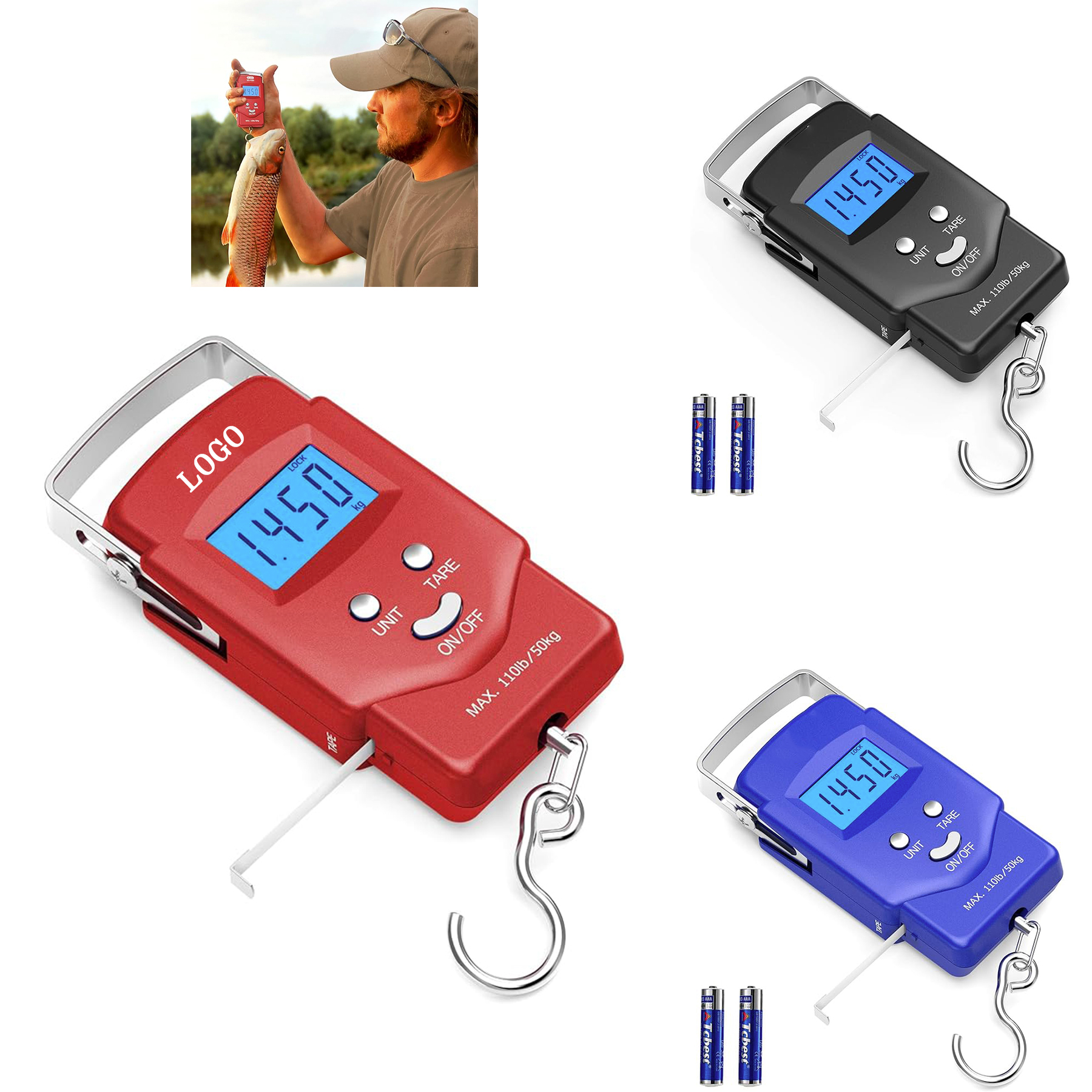 Digital Fishing Luggage Scale with Backlit LCD 5