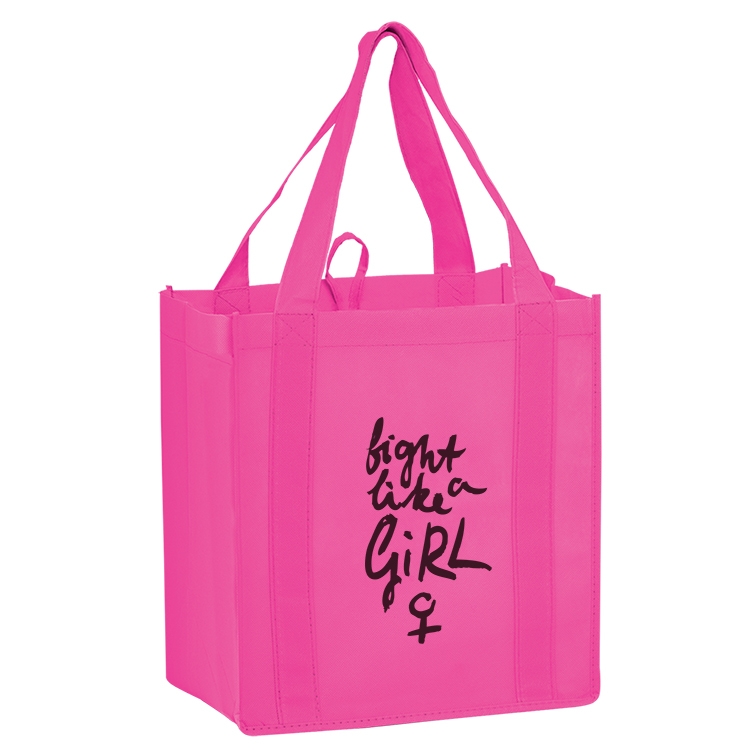 Pink Non-woven Grocery Tote - Awareness 6