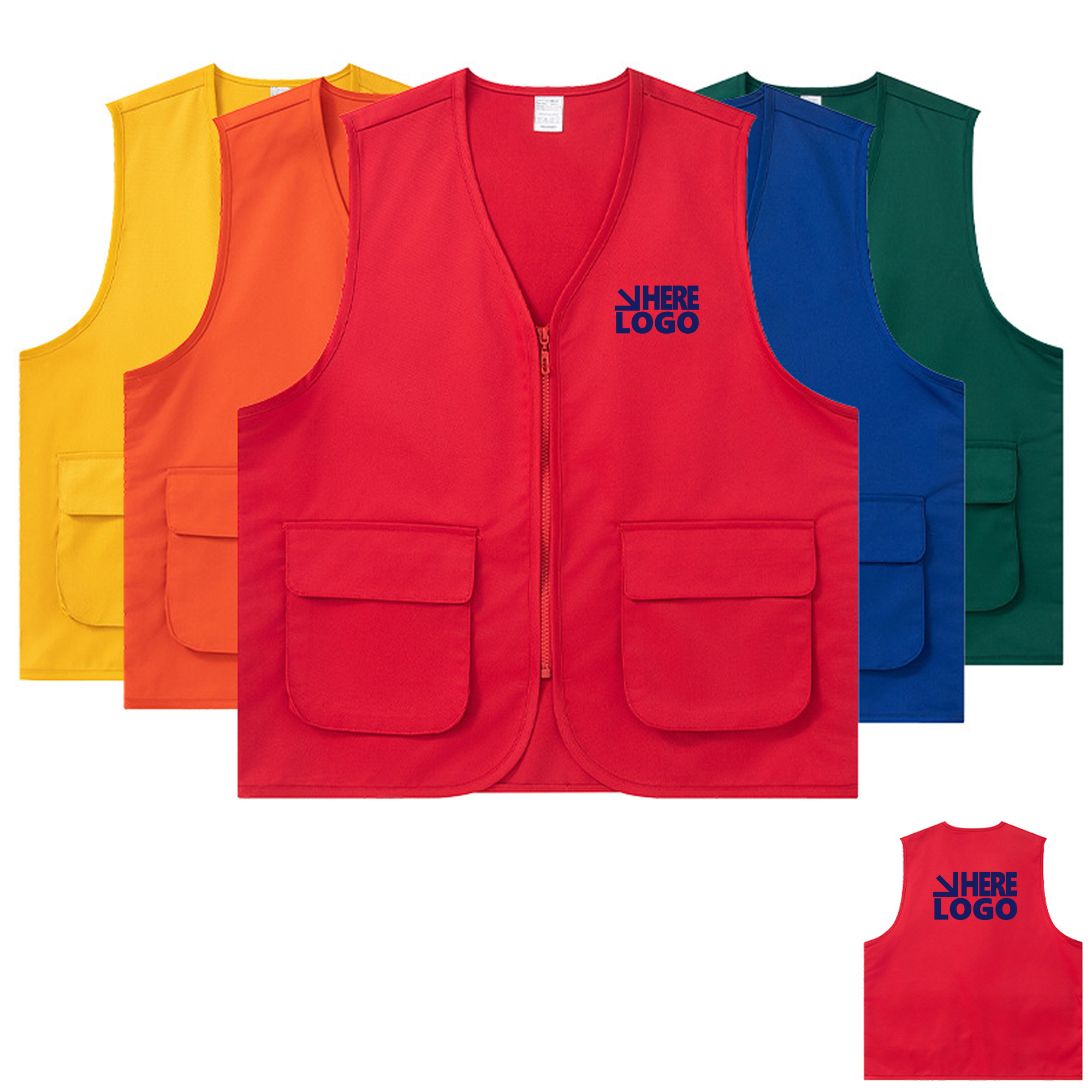 Customizable Event Vest with Multiple Pockets 2