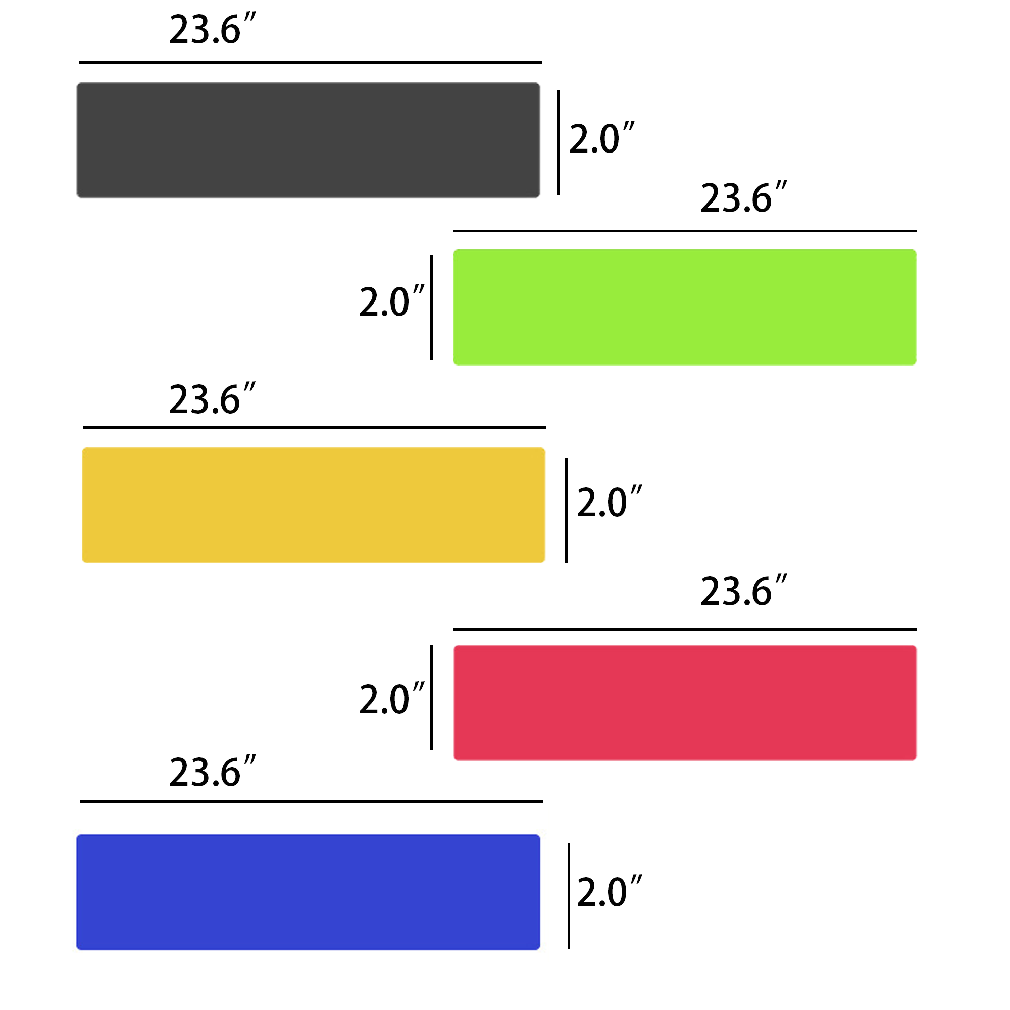 5 Level Professional Resistance Bands Set 3