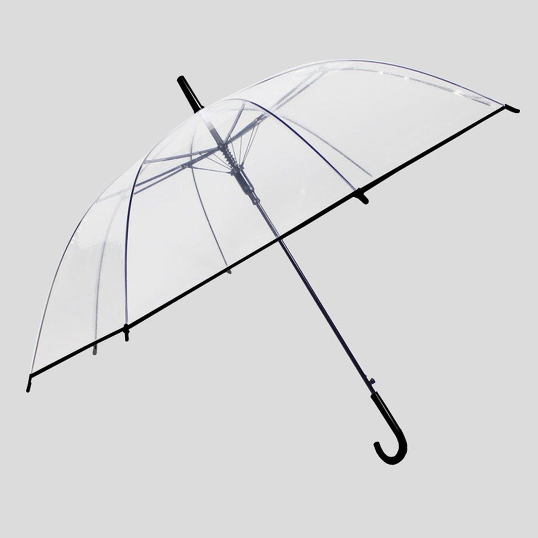 47 Inch Bubble Clear Windproof Dome Wedding Rain Umbrella 3