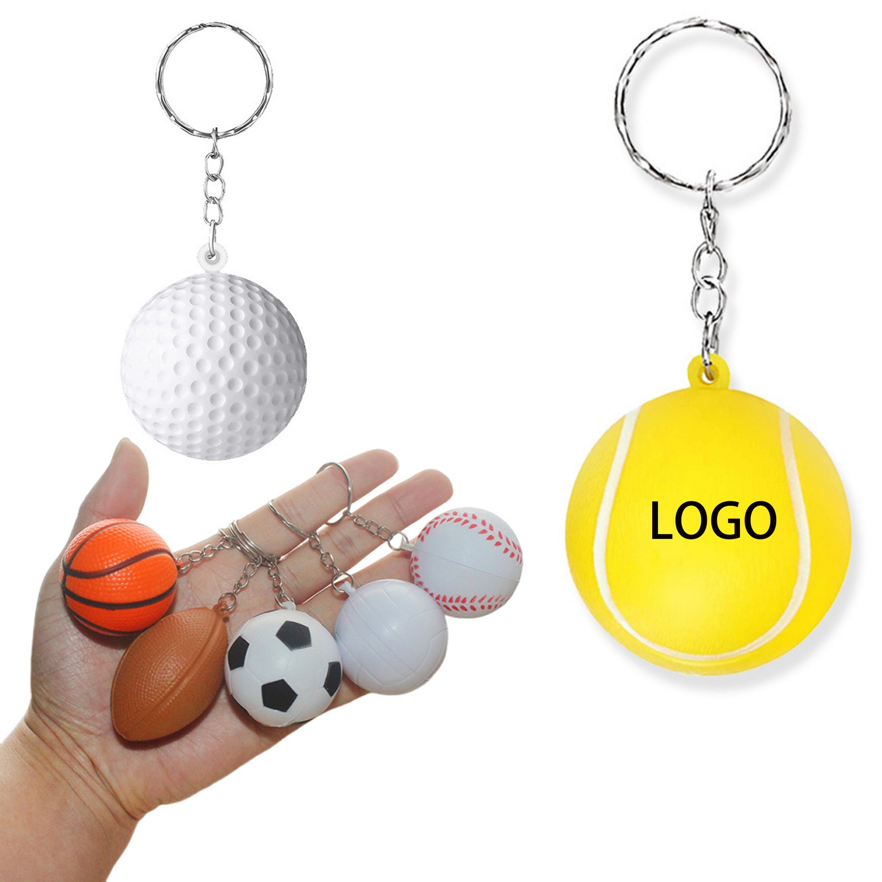 Customizable Sports Key Chains