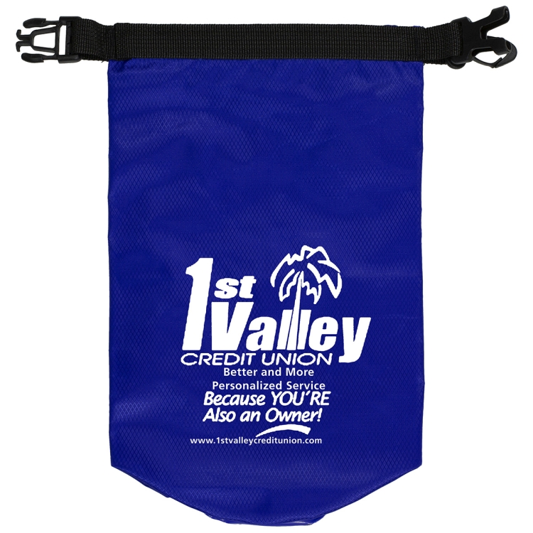 7" W x 11" H "The Navagio" 2.5 Liter Water Resistant Dry Bag With Clear Pocket Window 29