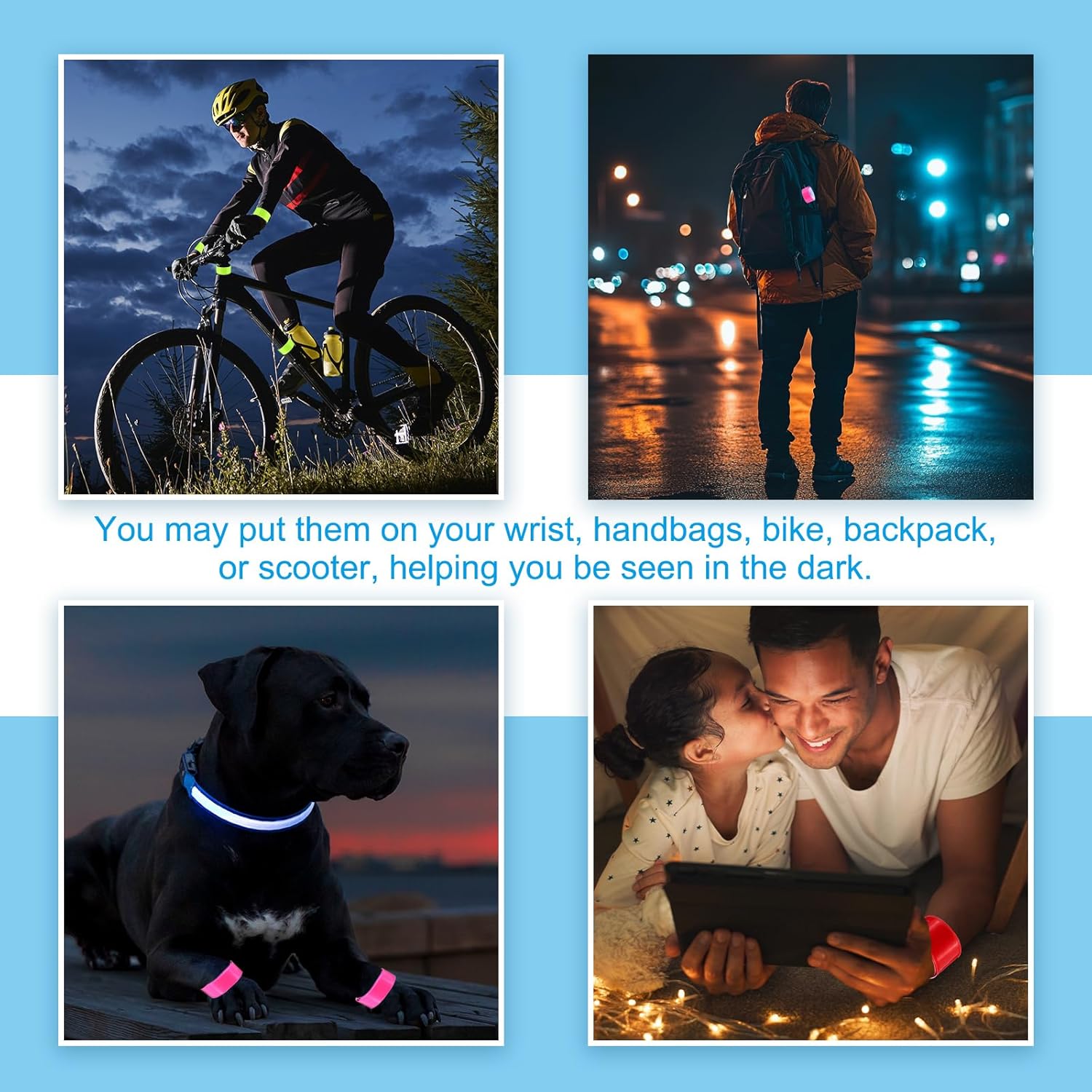 Colorful PVC Reflective Slap Bracelet 6